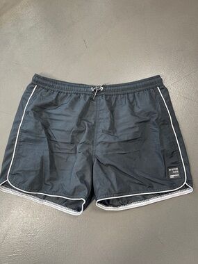 ZARA Boys Black Swim Trunks Bathing Suit Size 13-14